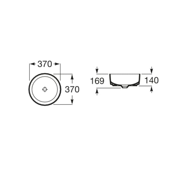 Νιπτήρας Inspira Round A327523000 Roca